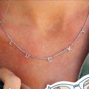 PURA VIDA Silver LUCKY Chocker Necklace NEW rare! Can't buy anymore!!